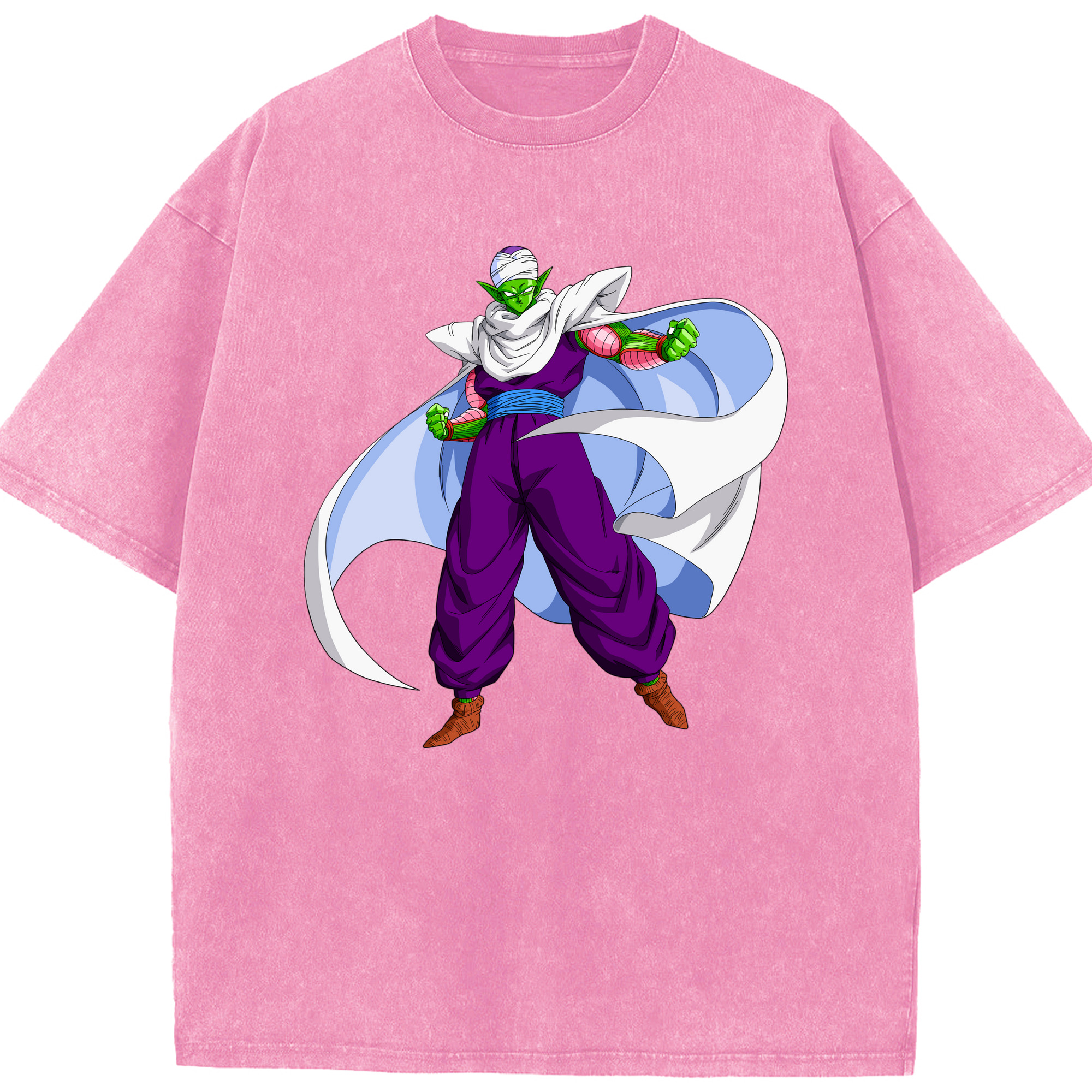 （画像用） ドラゴンボール ピッコロ DRAGON BALL Piccolo 綿100% ヴィンテージ風 半袖Tシャツ（フロントプリント）